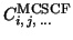 $C_{i,\,j,\,\ldots}^{\mbox{\footnotesize MCSCF}}$