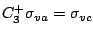 $C_3^+\sigma_{va} = \sigma_{vc}$